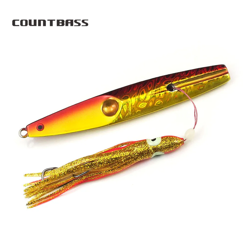 

150g 5.3oz Inchiku Jig with Octopus Assist Hook, Squid Jigging, Saltwater Bottom Ship Snapper Fishing Lures