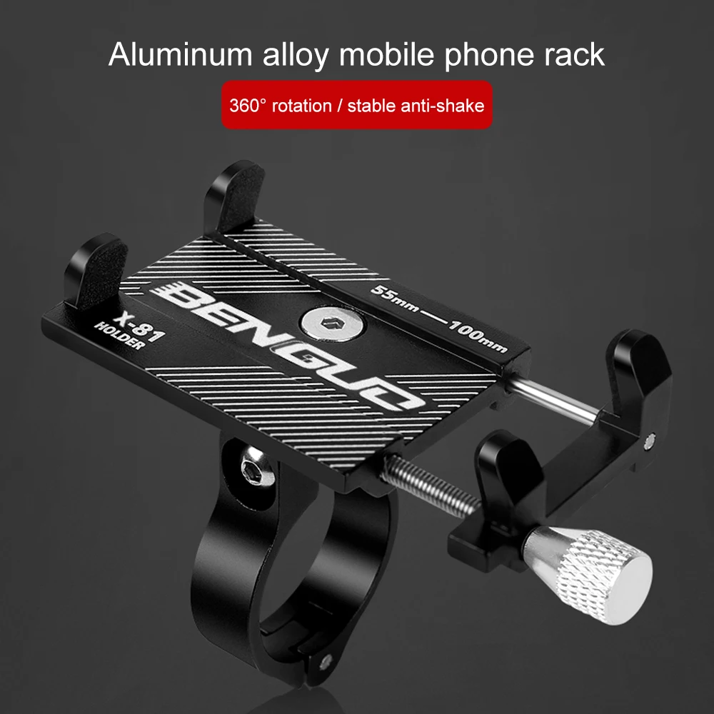 Aluminum Bicycle Universal Phone Holder MTB Mountain Bike Motorcycle Cycling Handlebar Clip Stand for 3.5