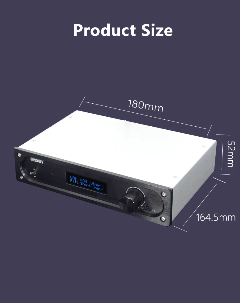 2021 New Breeze SU3B ES9038PRO asynchronous decoding DAC amp Bluetooth 5.1 fully balanced output