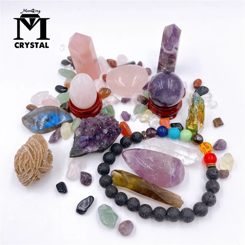 

Natural Crystal Point Healing Stone Gemstone Magic Wand Chakra Stone Mineral Specimen Collection Reiki Crystal Crafts With Gifts