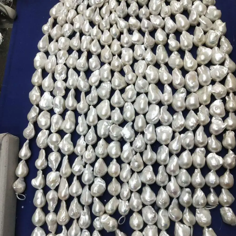 

top highest quality baroque pearl beads in strand,100% Nature freshwater pearl with baroque shape,AAAAAAAA QUALITY, L 20-32 MM