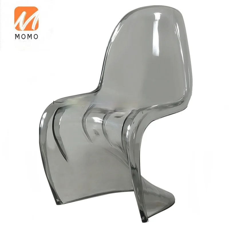 

Simple European Creative Acrylic Fashion Dining Chair Ghost Crystal Makeup Stool Personality Transparent Chair