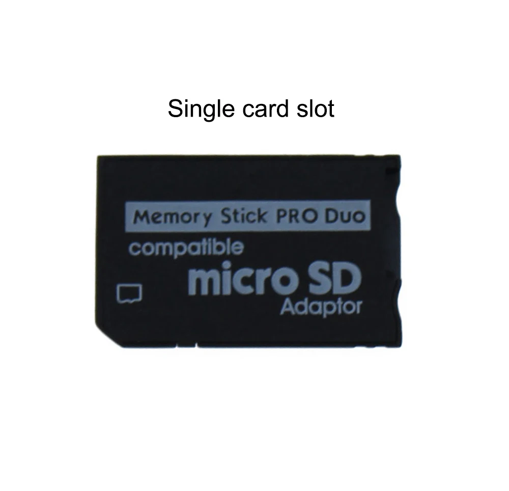 YuXi Memory Card Adapter Micro SD TF Flash Card to Memory Stick MS Pro Duo for PSP Card Single / Dual 2 Slot Adapter