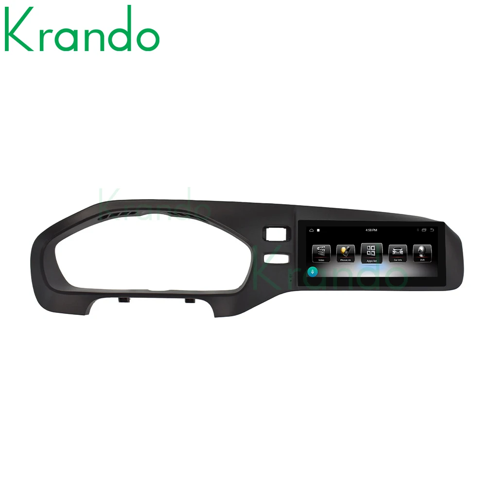 Krando Android 9.0 4G 64G Car Radio Multimedia Screen For Volvo V40 2011-2019 Headunit GPS Audio Carplay Left Right Hand