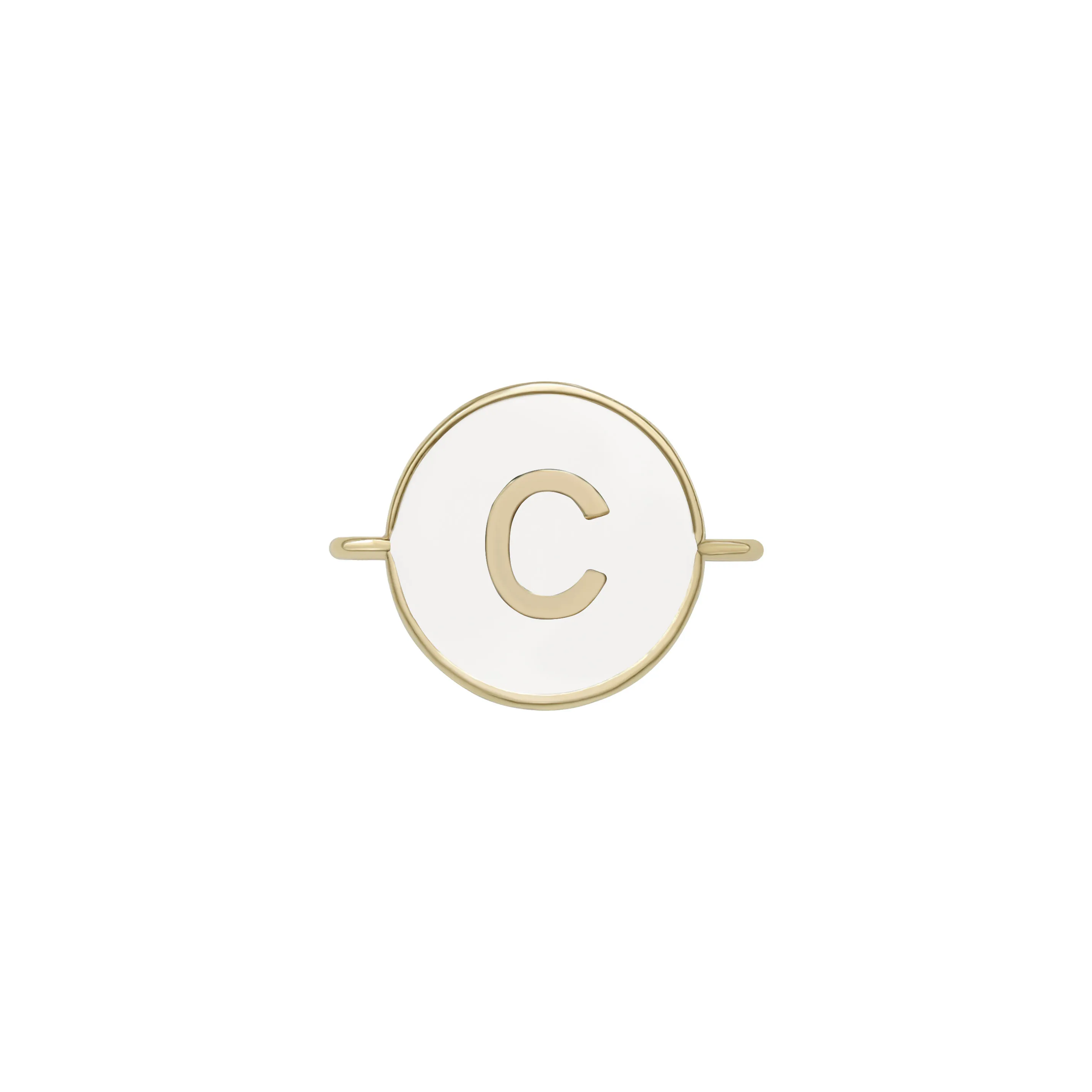 Gold-plated Copper White Enamel Letter A-Z 26 Alphabet Connector Charm For Necklace Bracelet Makings Fashion Brass Jewelry Gift view 3