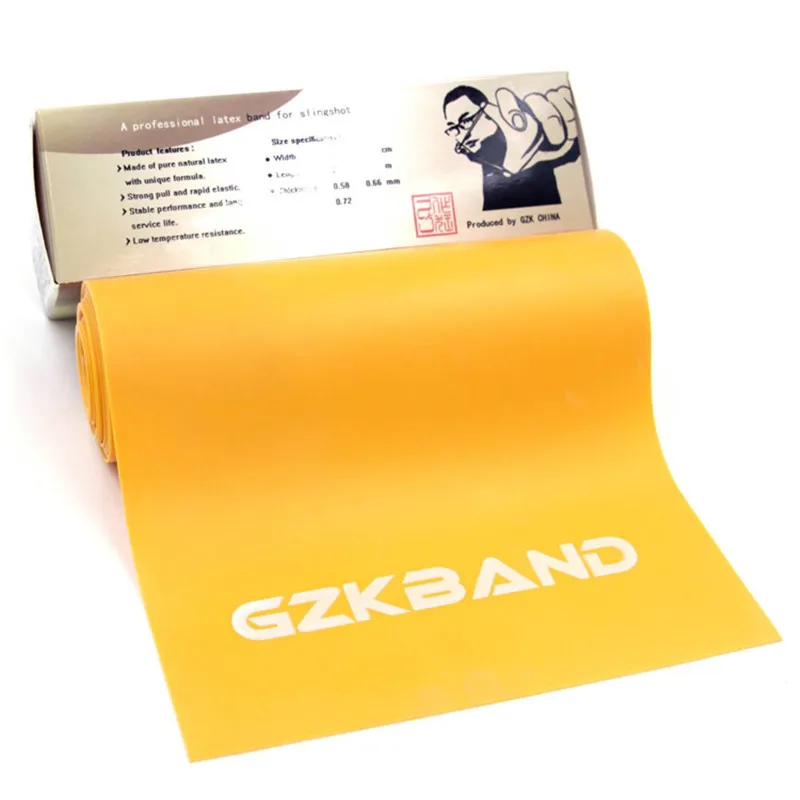 Orangefarbenes GZKBAND-Profi-Latex für Schleuder, hergestellt von GZK