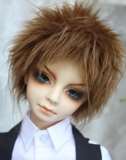 

M0320 children handmade toy 1/6 1/3 1/4 uncle Doll wig BJD/SD doll props Accessories Brushed brown hair 1pcs