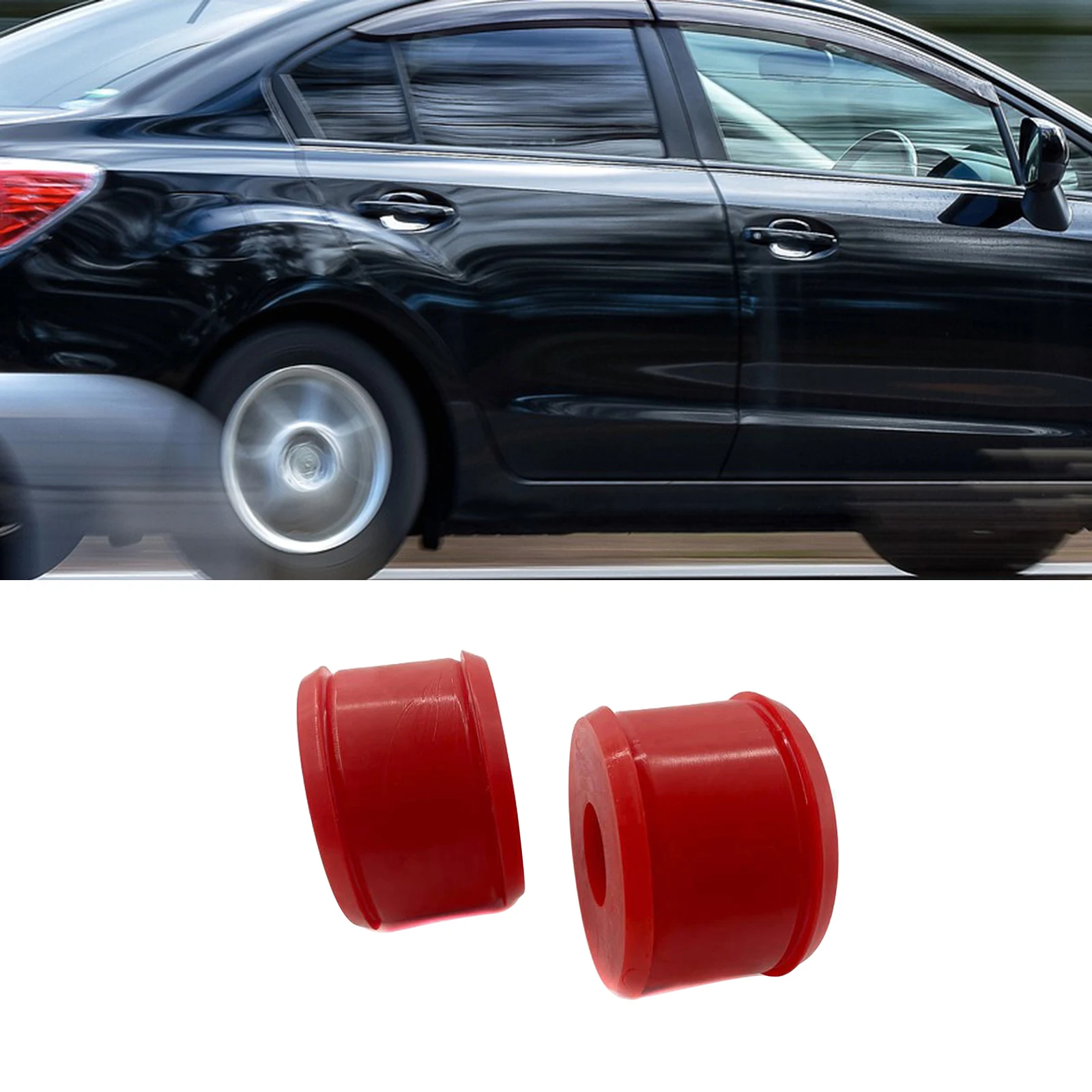 2x Red Polyurethane Energy 16.7106R Rear Right Trailing Arm Bushing Set for Civic 1988-2000 tested before shipment