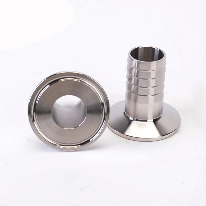 304 Stainless steel camlock Pipe Fitting  hose connector Ferrules  Tri Clamp Plumbing Pipes Barb 1.5\