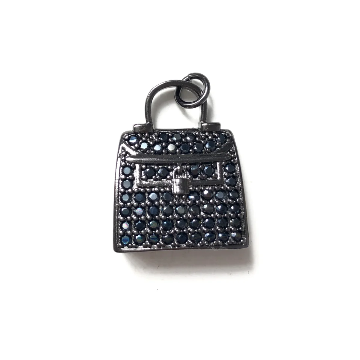5pcs Fashion Purse Bag Charms for Women Bracelet Girl Necklaces Making Trendy Pendants Clear Crystal Jewelry Accessory Wholesale