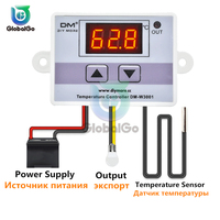 10A 12V 24V 220V AC Digital LED Temperature Controller XH-W3001 For Incubator Cooling Heating Switch Thermostat NTC Sensor