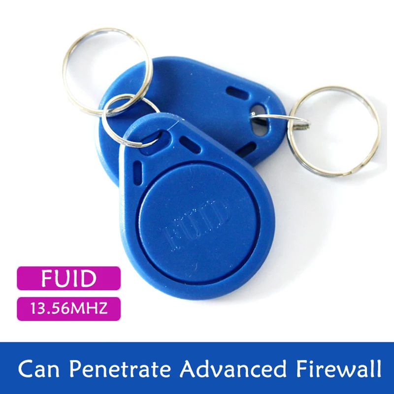 5pcs RFID Tag One-time FUID UID Changeable Block 0 Writable Proximity keyfobs 13.56Mhz Token Key Copy Clone