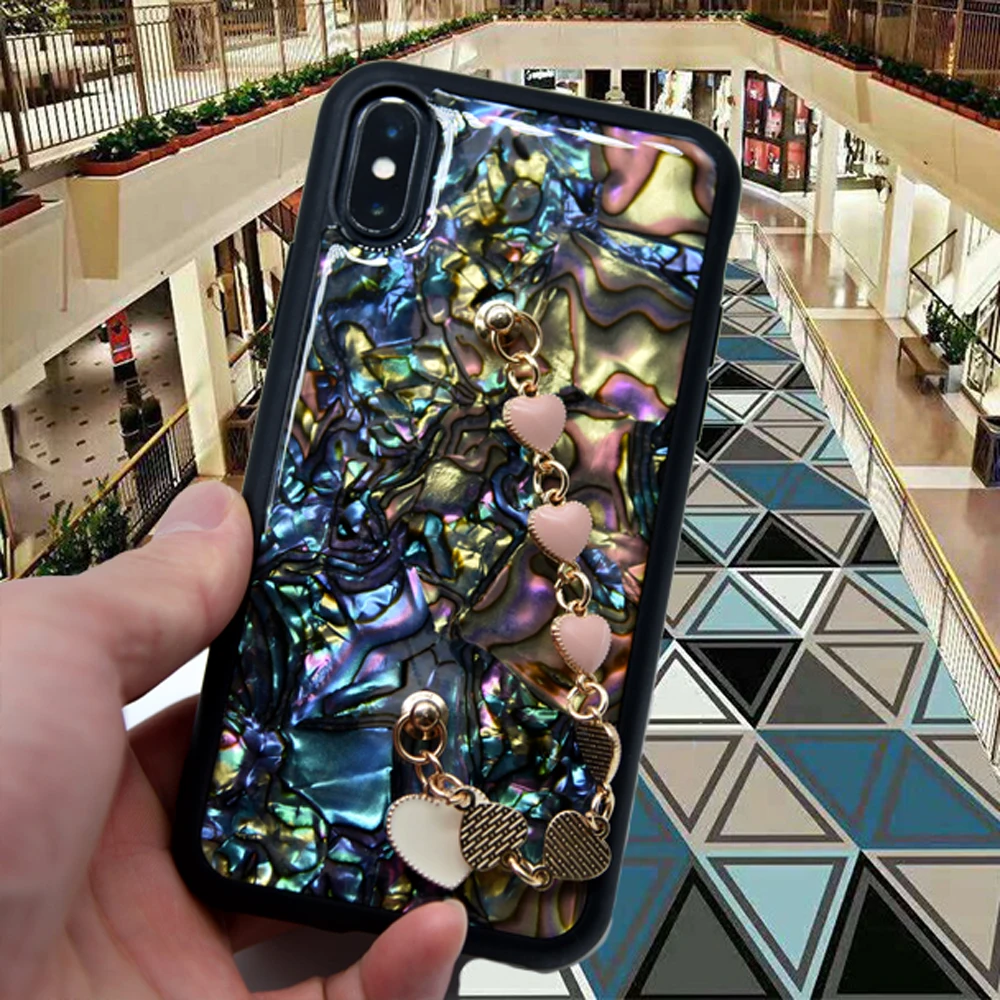 Luxury Artificial Mother of Pearl Phone Case for iPhone 12 mini 11 Pro Max X XS MAX XR 6 7 8 Plus Abalone Shell Phone Cases