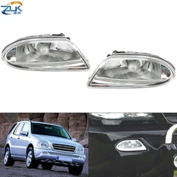 ZUK Pair Front Bumper Fog Light Fog Lamp For Mercedes-Benz ML320 ML350 ML400 ML500 W163 1998-2005 ML-Class Car Lights