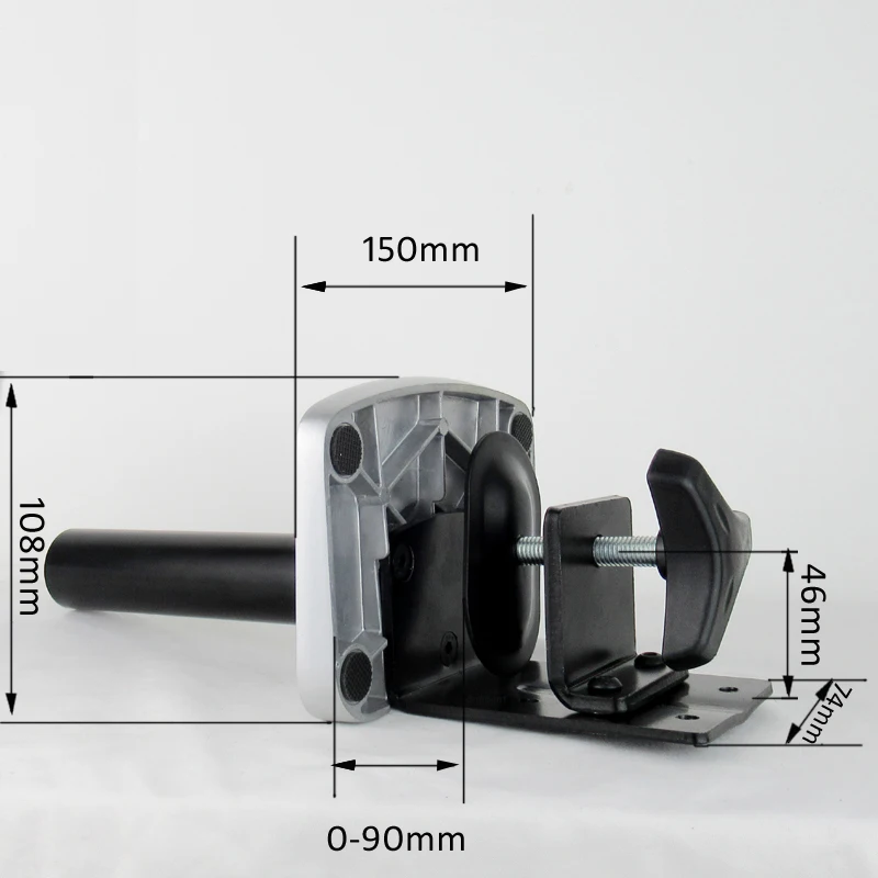 DL-8013-450 mechanical spring 1-10kg 3 long arm clamp grommet 100x100 75x75 notebook table mount 15\