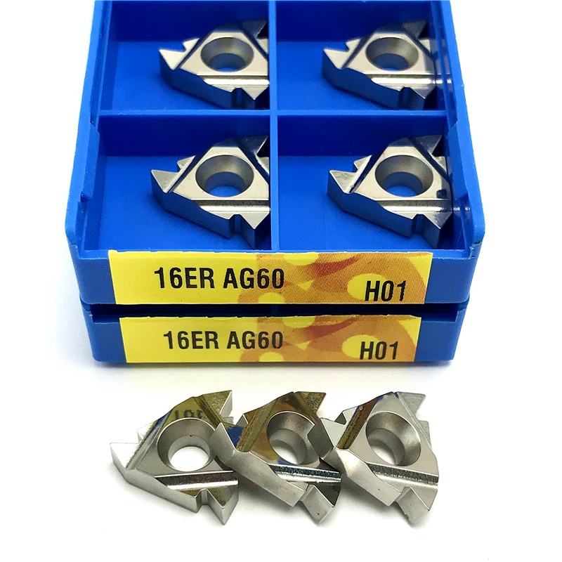 16ER 16IR AG60 H01 Utensile per tornitura filettata Inserto in alluminio Utensili per tornio di alta qualità Tornitura di filettatura Inserto filettato CNC