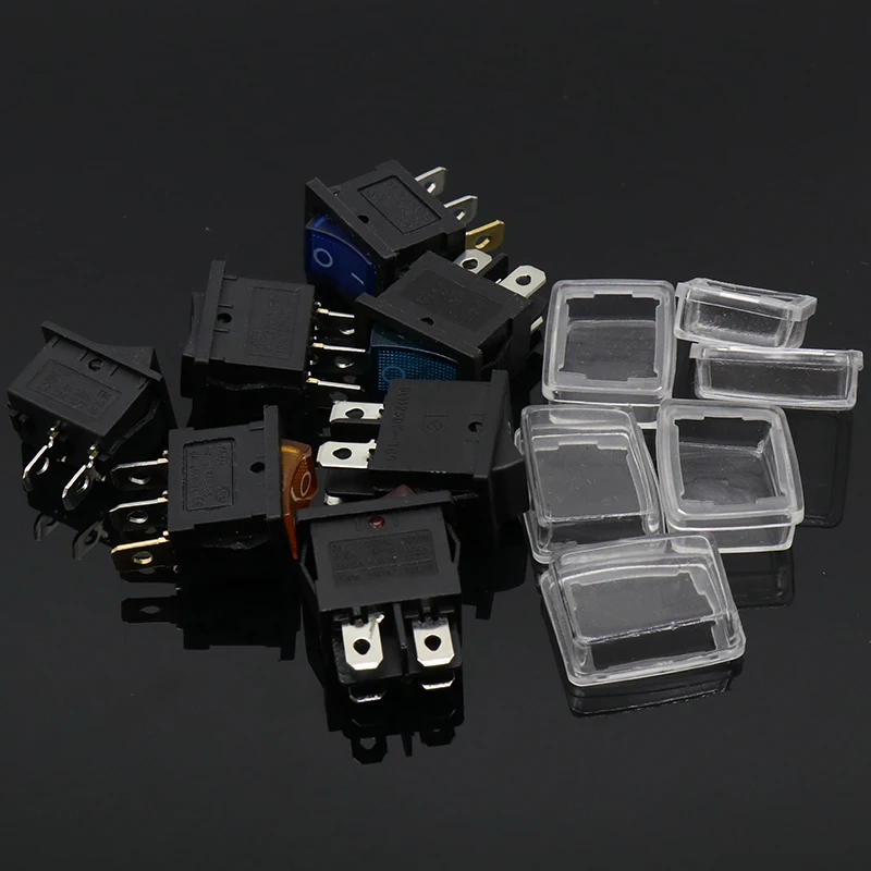 10pcs Good Quality Rocker switch water-proof cover,square waterproof cover/cap 21*15mm(not include the switch)