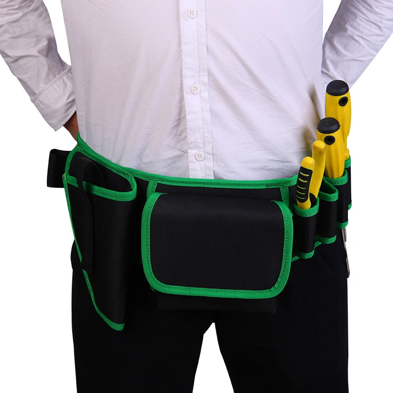 7 in 1 Electric Tool Waist Harness Waist Pouch Bag for Hardware Tools Tools Packaging for electricians, carpenter, craftsmen WWO