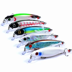 2021 1PCS New Minnow Fishing Lure 8.6cm/9.1g Pesca Hooks Fishing Wobbler Tackle Crankbait Artificial Japan Hard Bait Swimbait