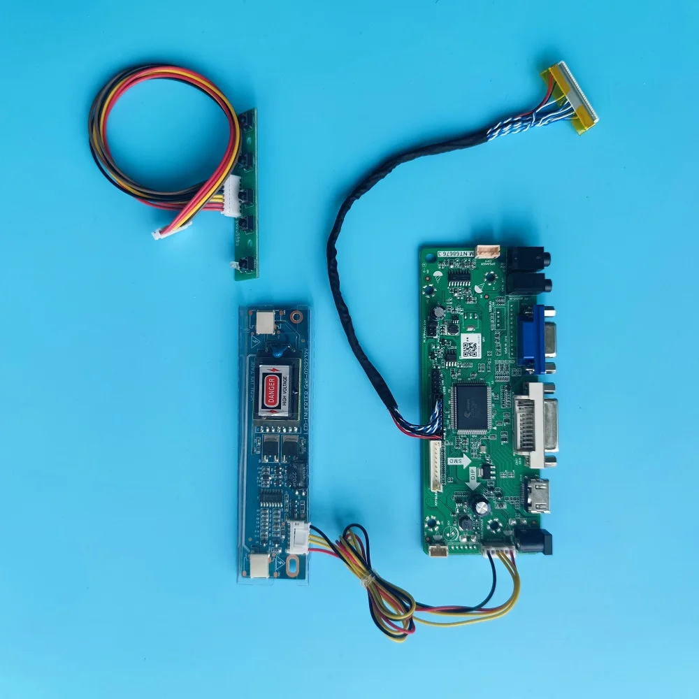 

Kit for LTM200KT03 LTM200KT03-B/403 2 Lamps HDMI-compatible+DVI+VGA LCD 1600x900 30pin Driver Controller Board Panel Audio 20"