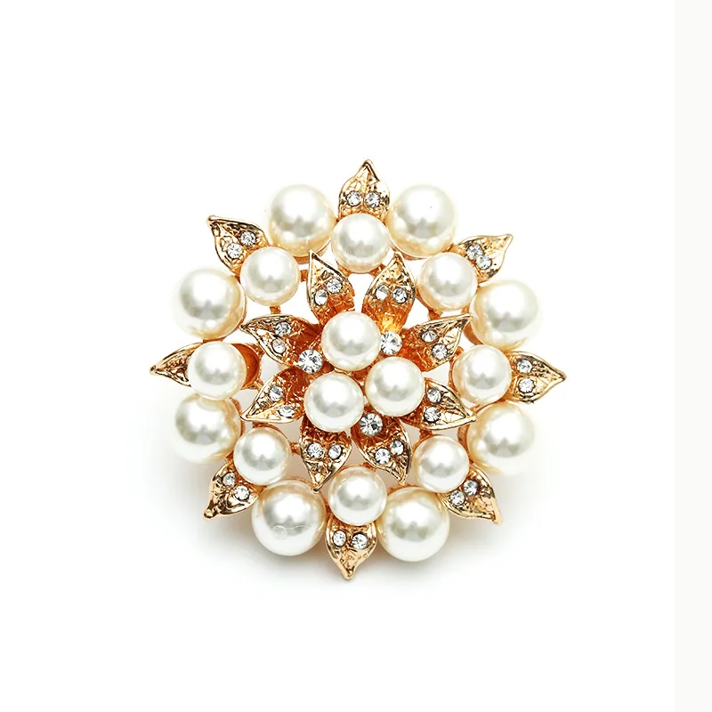 Image 5: Bague perle blanche élégante pour femme, fleur de cristal, accessoires de bijoux, luxe, grande fleur coréenne, bague de fiançailles, cadeau de fête