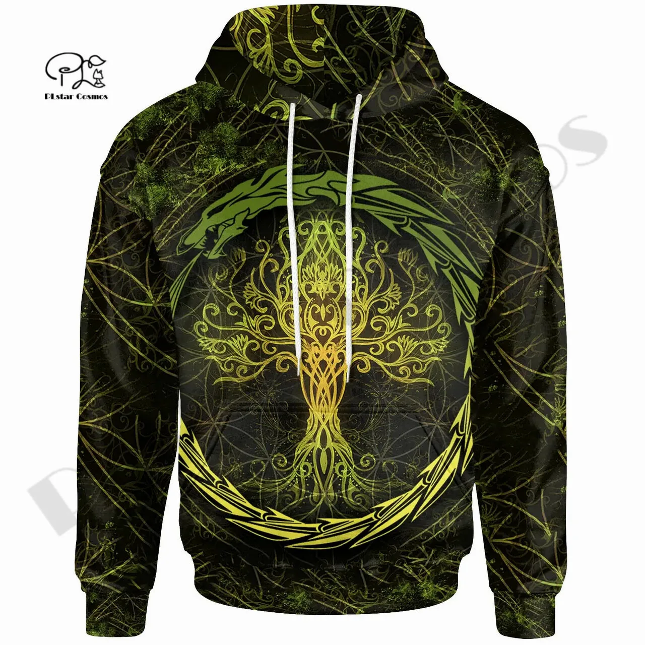 PLstar Cosmos 3DPrint Newest Ireland Celtie Tree Dragon Unique Men/Women Hrajuku Casual Streetwear Hoodies/Zip/Sweatshirt Style1