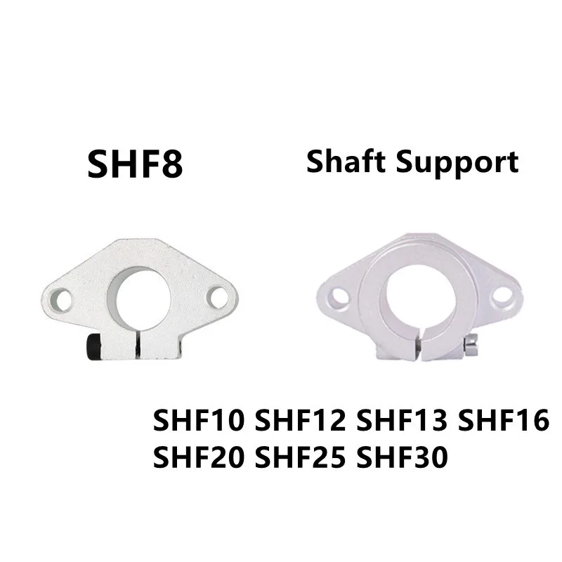 

10pcs SHF8 SHF10 SHF12 SHF13 SHF16 SHF20 SHF25 SHF30 aluminum Shaft Block Linear Shaft Support CNC Printer Part