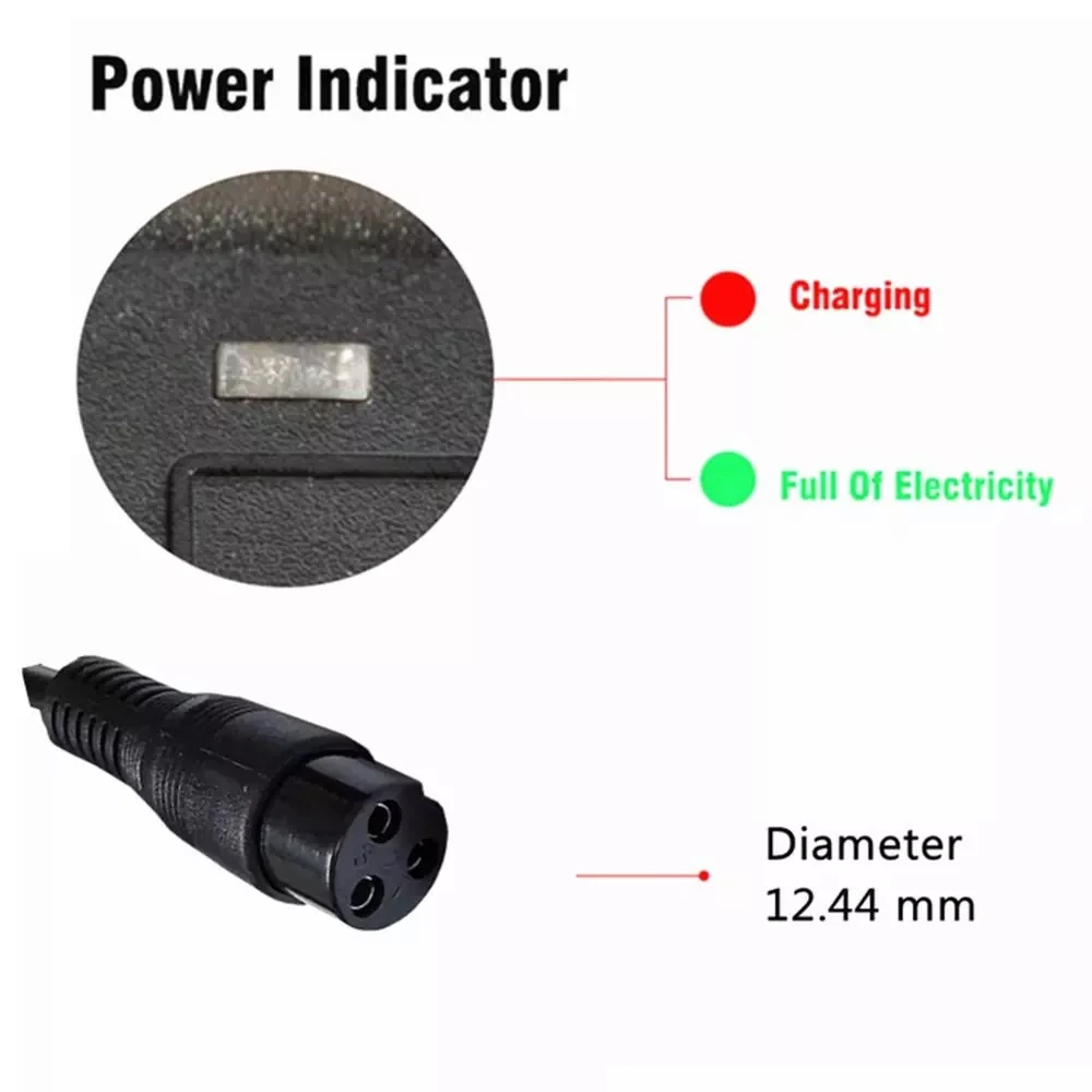 Chargeur de batterie Li-ion 67.2V 2a pour vélo électrique 16S 60V, pour brouette, scooter et monocycle électrique à auto-équilibrage