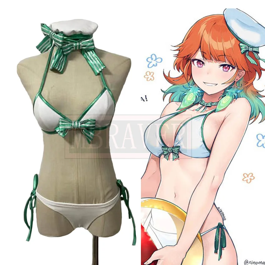 

VTuber Hololive Takanashi Kiara Sexy Bikini Swimsuit Cosplay Costume Uniform Christmas Halloween Custom Made Any Size