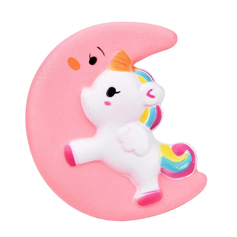 Jumbo Unicorn Moon Horse Squishy Cute Rainbow Squishies Slow Rising Squeeze Toys Cream Scented Fun Gift Toys for Kids