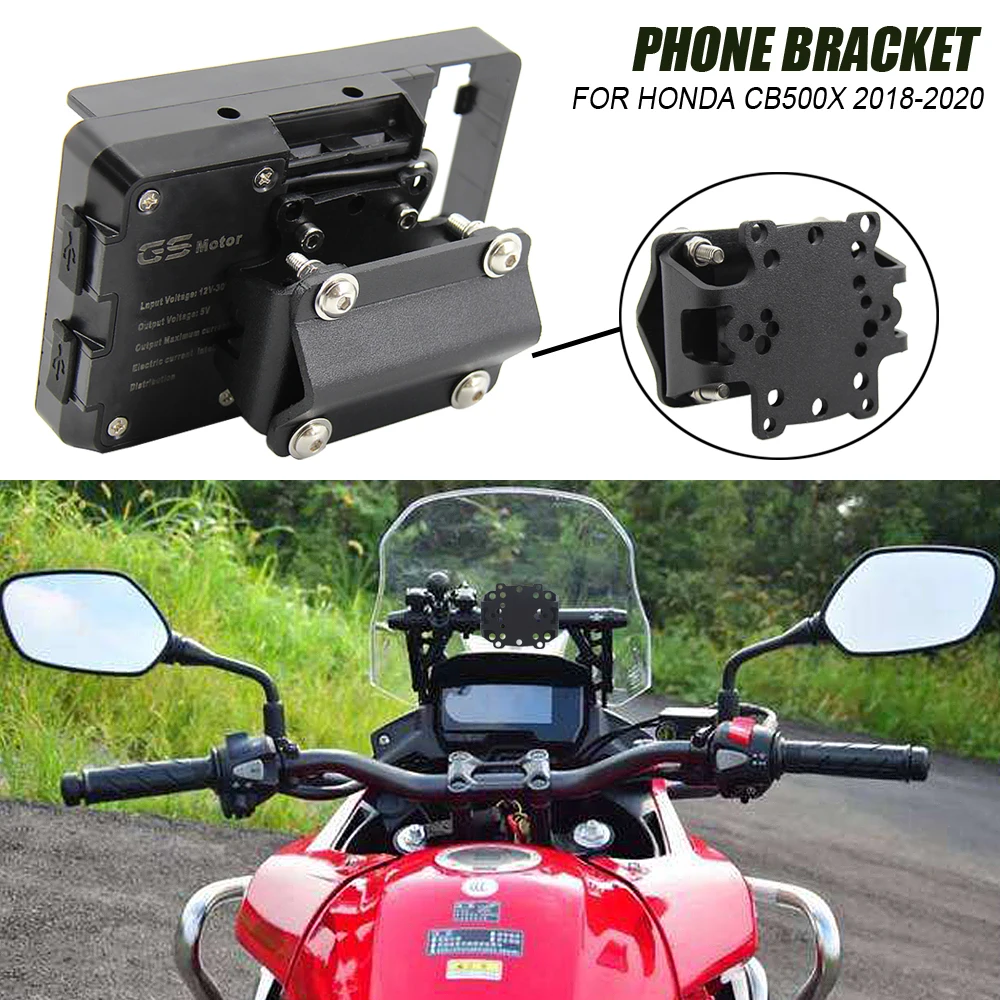 Motorcycle Accessories front windshield GPS navigation mobile phone fixing bracket For HONDA CB500X CB 500X CB500 X 2018 2019 20