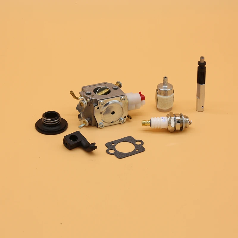 คาร์บูเรเตอร์น้ำมันปั๊มการใช้กรองหนอนเกียร์ Spark Plug สำหรับ Husqvarna 340 345 346XP ชิ้นส่วนลูกโซ่ Zama C3-EL18B Carb 503281812