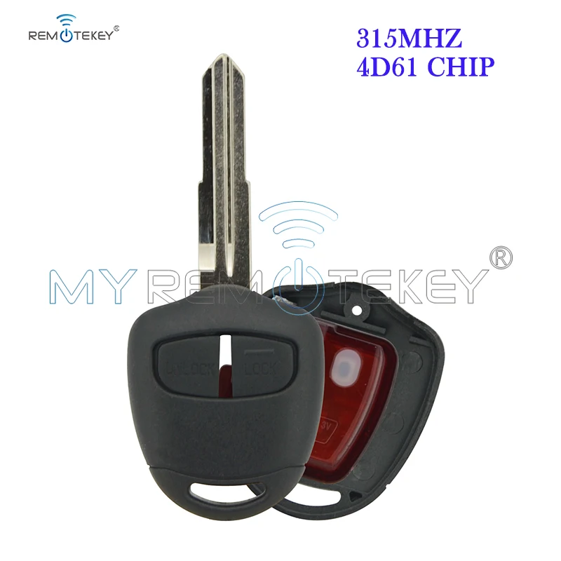 

Remtekey Remote Key 2 Button MIT8L 315MHZ 4D61 Chip For Mitsubishi Outlander Montero Pajero Shogun Triton Lancer Evo CT9A Vll