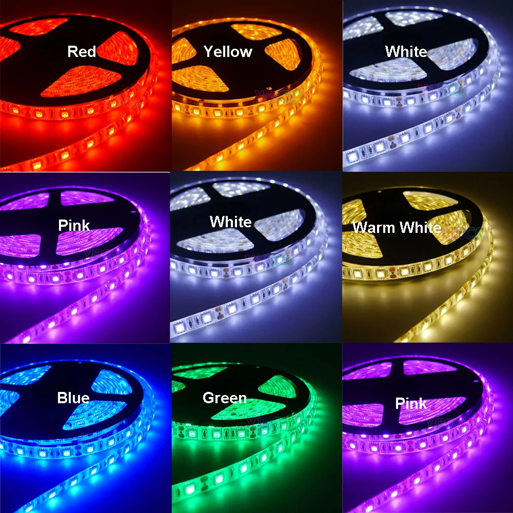 DC 5V 1M 2M 3M 4M 5M LED Strip Light Christmas desk Decor lamp tape 5050 3528 SMD Flexible Lighting Strip Non waterproof