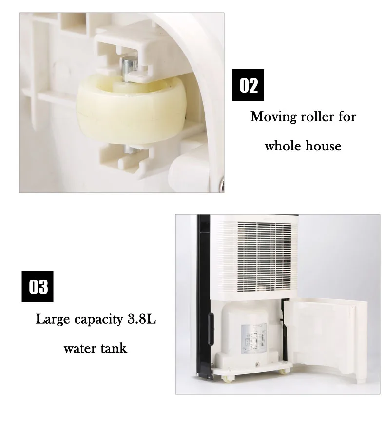 Shenhua เครื่องลดความชื้น Home ห้องนอนขนาดเล็ก Dehumidifier Basement เงียบเครื่องลดความชื้นอบแห้งเครื่องดูดความชื้น Commercial เครื่องลดความชื้น