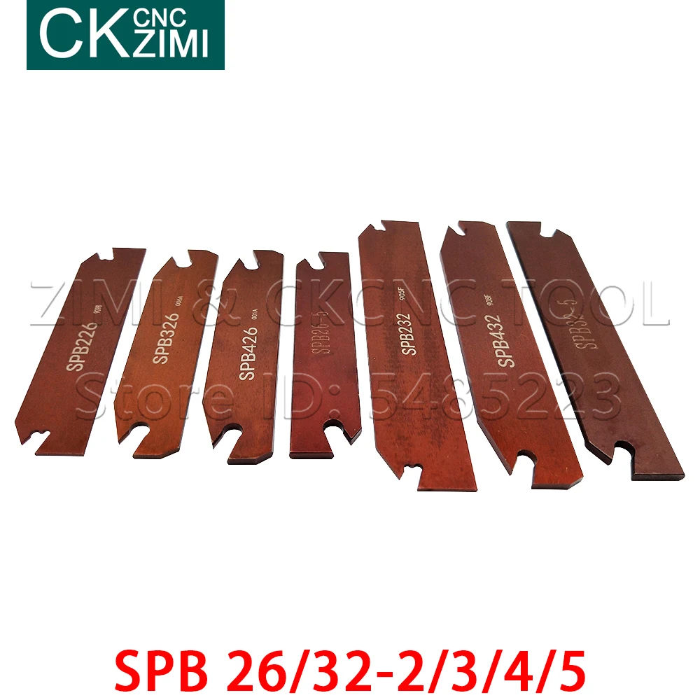 SPB26 - 2/ 3/ 4/ 5 SPB32-2/ 3/ 4/ 5 Set 그루 빙 SPB 슬롯 및 커팅 인서트 선반 SP200 SP300 SP400 용 CNC SPB 공구 홀더