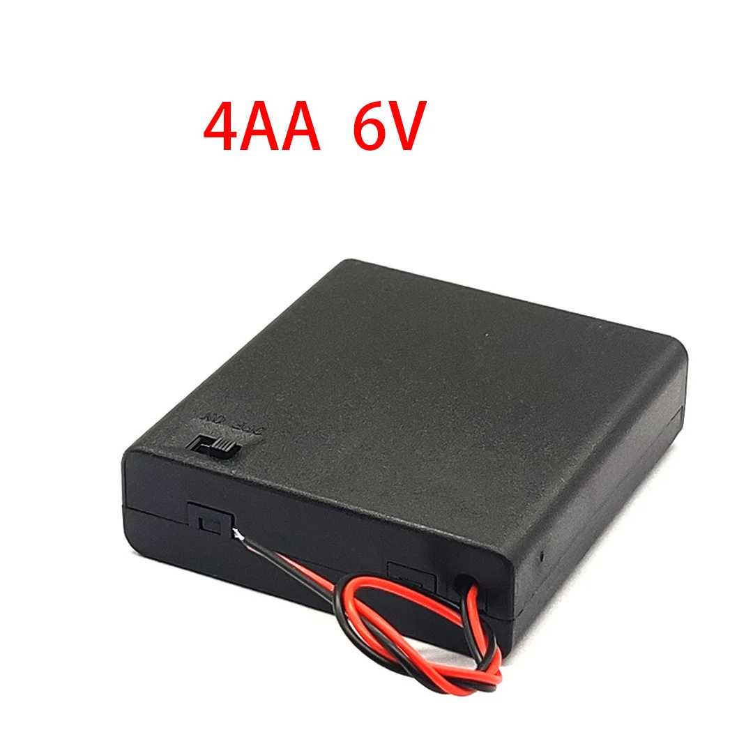 1/2/3/4 Slot AA Battery Case 1.5V/3V/4.5V/6V AA Battery Holder AA Box AA Battery Storage Case With Switch