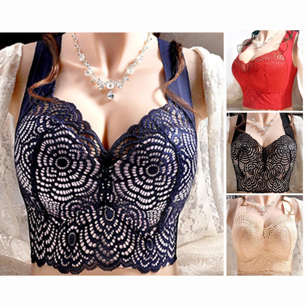 

Lace Bra Women Sexy Push Up Bras One-Piece Comfortable Solid Color Wireless Bralette New Fashion Soft Female Seamless Underwear