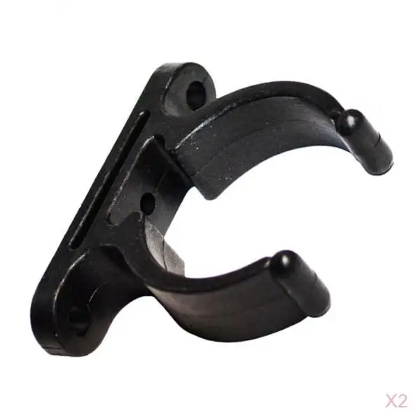 2pcs Boat Hook Clip Fit 38MM 1-1/2\' Dia Pole Tube Kayak Paddle Holder Split Clip Paddle Rod Keeper Boat Hook Clip