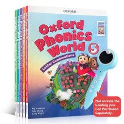 Children In English Teaching Oxford Phonics World 5 Reading Books + 5 Workbooks Books for Kids 1st Grade Learning