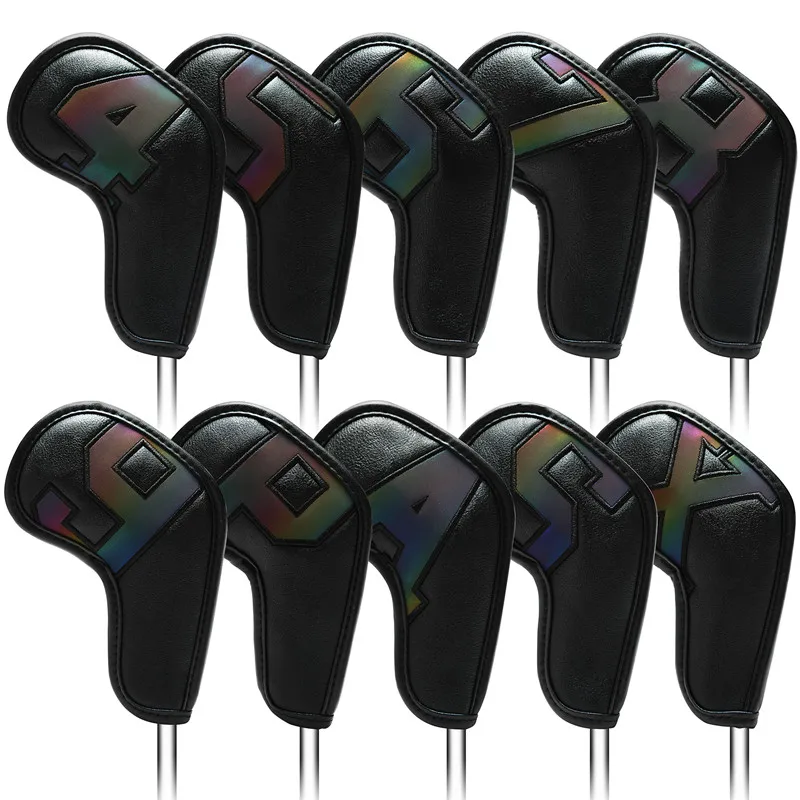 High-end golf iron head cover Iron head cover Wedge cover 4-9 ASPX 10pcs, 6 colors