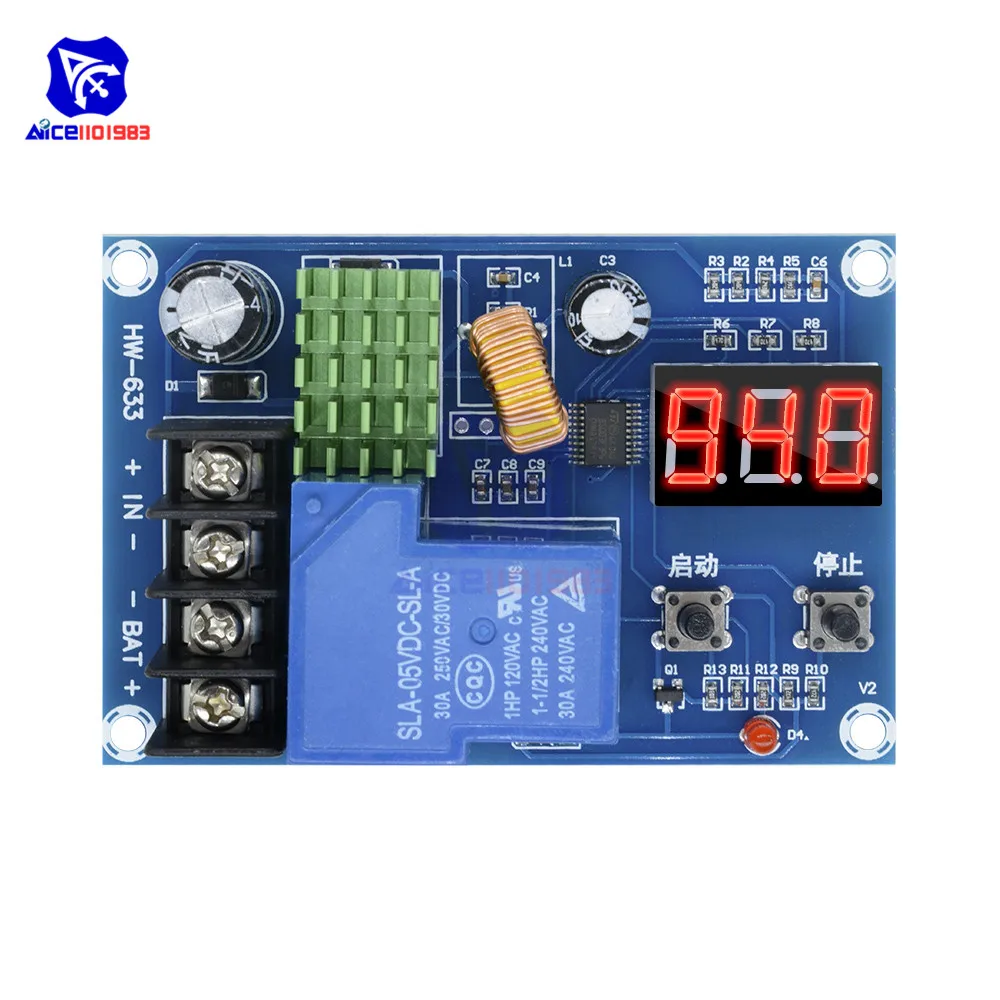 diymore Battery Charger Protection Module DC 6-60V 18650 Lithium Battery Charging Switch Control Board XH-M604