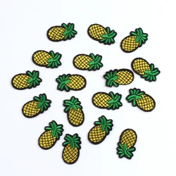 10pcs/lot Pineapple Embroidered Patches Fruits Iron-on Appliques DIY Clothes Stickers Jeans Decoration Handmade Sewing Craft