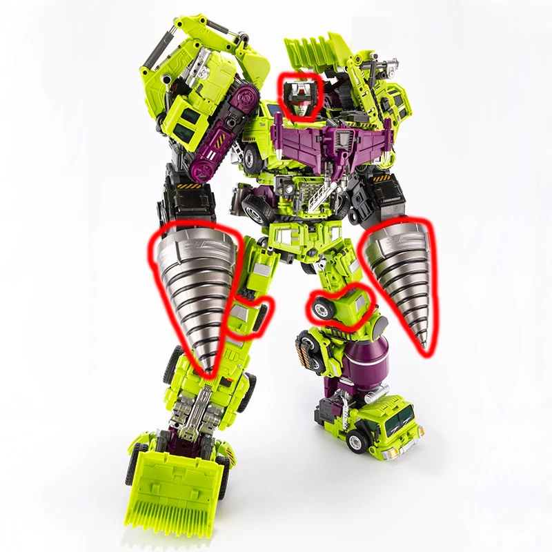 Jinbao 8008 Transformation Hercules Accessories Package Green Hercules Upgrade Fitness Drill Deformation Toy King Kong