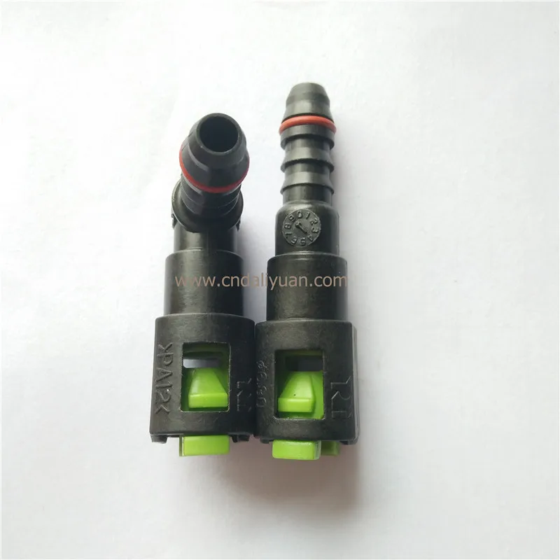 6.30mm ID6 SAE Fuel tube fittings auto plastic Fuel line quick connector female gasoline connector for Honda CRV CIVIC FIT 2pcs