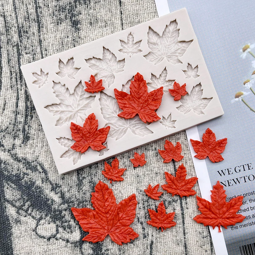 Maple Leaves Silicone Mold Sugarcraft Chocolate Cupcake Baking Mold Fondant Cake Decorating Tools