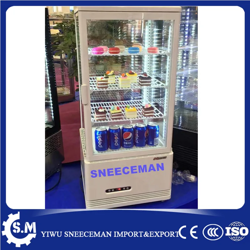 

Glass drink fridge Vertical beverage display cabinet refrigerator freezer