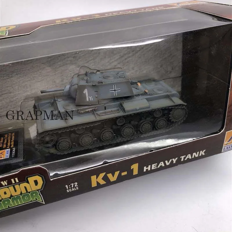 1/72 WWII KV-1 Heavy Tank Russian Army Tank 1941Platinum Collectible Assembled Model Finished Model Easymodel Toy