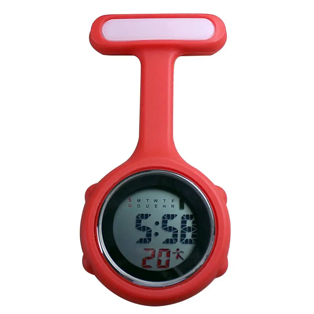 Montre de poche pour femmes, affichage numérique, cadran, mode, Clip sur Fob broche d'infirmière, épingle à accrocher, montre électrique de poche décontractée