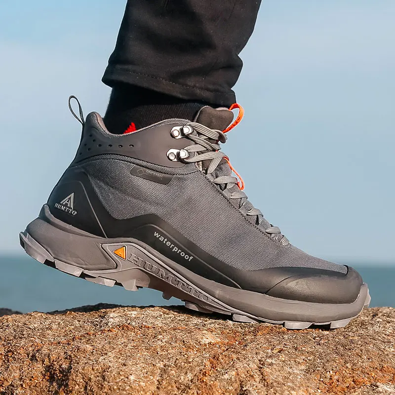 HUMTTO Hiking Shoes Men Outdoor Climbing Camping Trekking Sneakers Women's Tactical Hunting Boots Mountain Wakling Snow Shoes